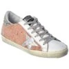 Golden Goose Superstar Croc-Embossed Suede & Glitter Sneaker Women