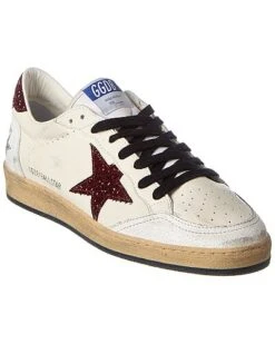 Golden Goose Ballstar Leather & Glitter Sneaker Men