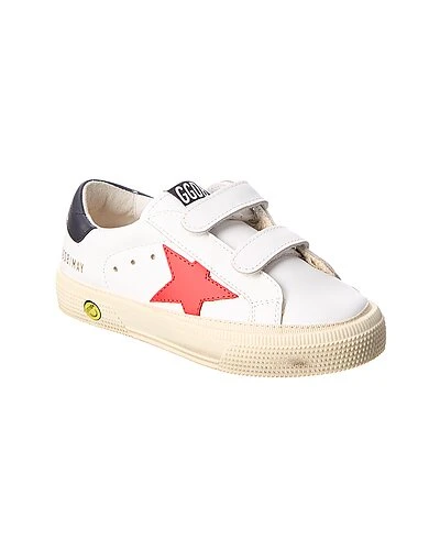 Golden Goose May School Leather Sneaker Kids