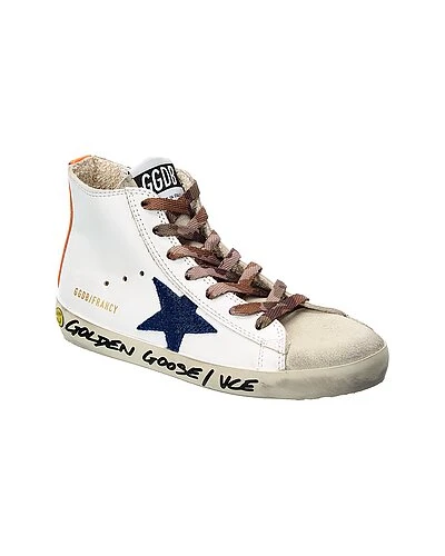 Golden Goose Francy Leather & Suede High-Top Sneaker Kids