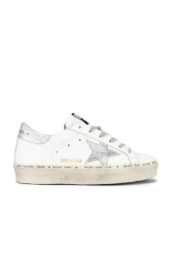 Golden Goose Hi Star Sneaker White & Silver