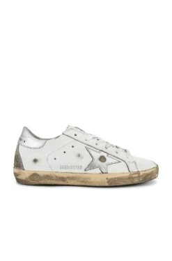 Golden Goose Superstar Laminated Sneaker White, Silver & Ice