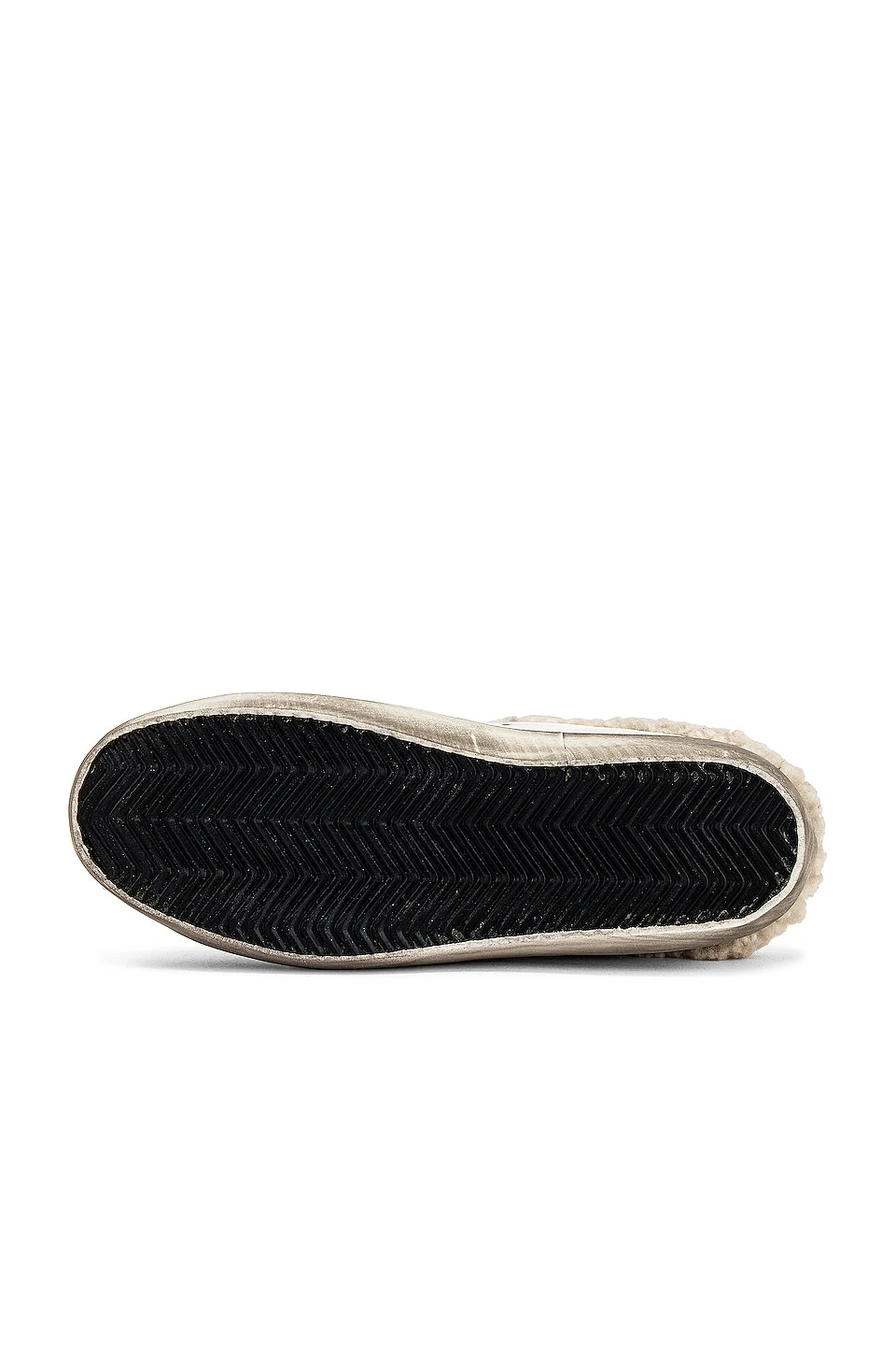 Golden Goose Superstar Sabot Shearling Sneaker White, Silver, & Beige - Image 6