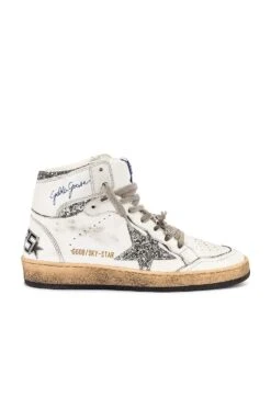 Golden Goose Sky Star Sneaker White & Silver
