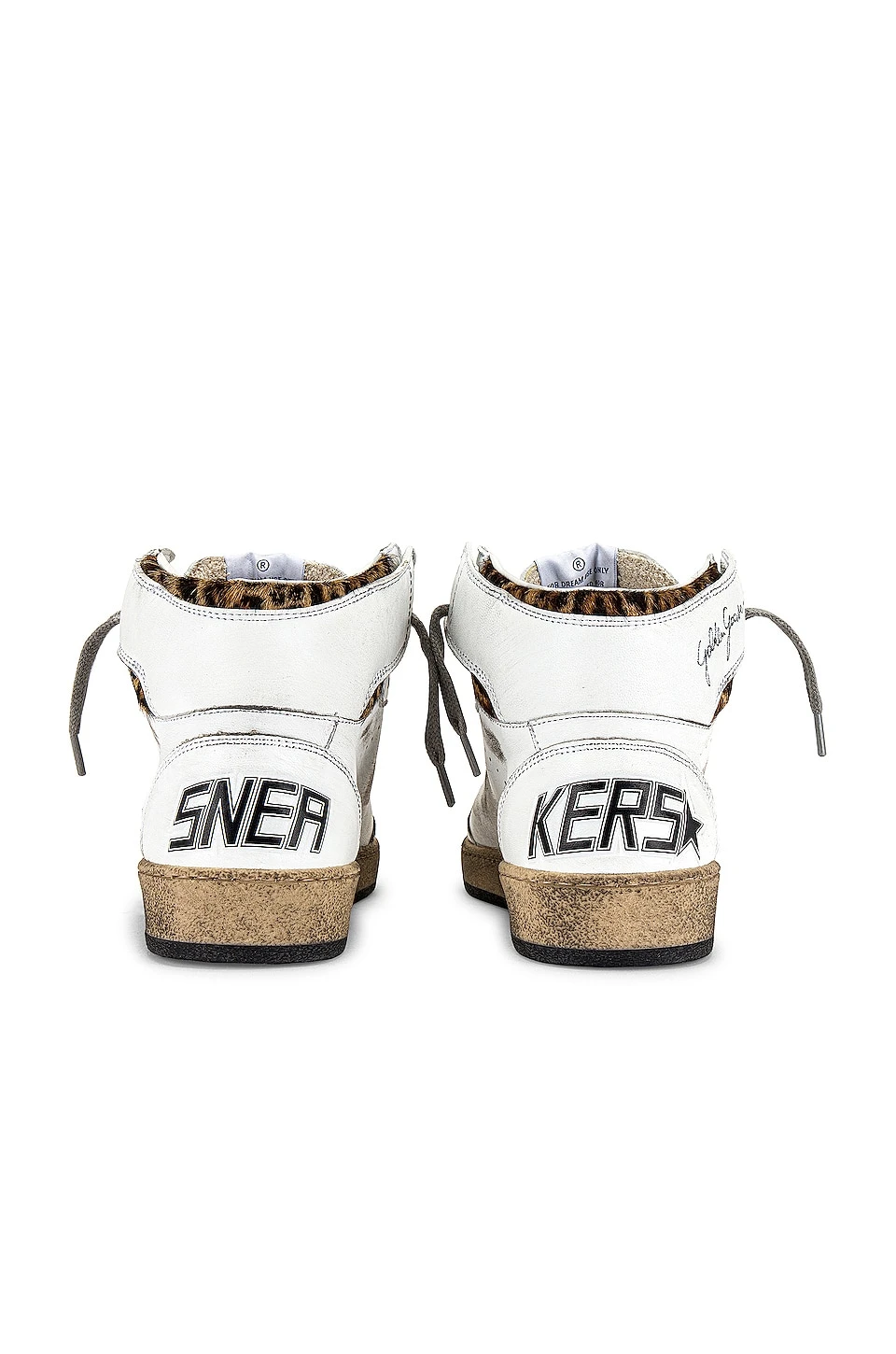 Golden Goose Sky Star Sneaker White, Beige Brown, & Black Leo - Image 7
