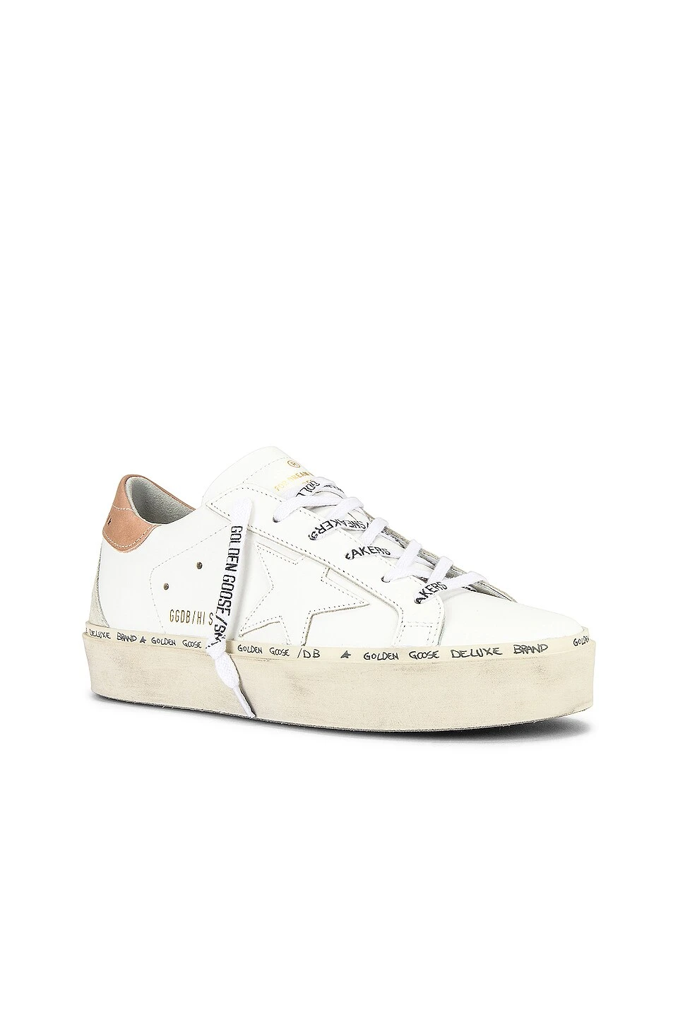 Golden Goose Hi Star Sneaker White, Turtle Dove, & Ice - Image 2