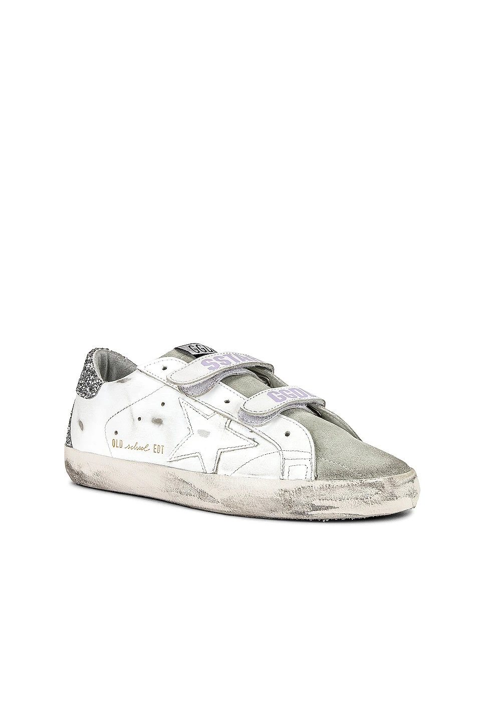 Golden Goose Old School Sneaker White, Ice, & Silver - Image 2