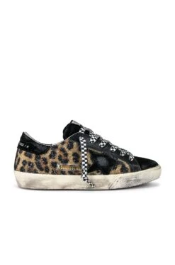 Golden Goose Superstar Sneaker Beige, Brown, Black, Leopard, & Black