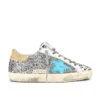 Golden Goose Superstar Sneaker Silver, White Black Cream Leopard, Sky, & Sand