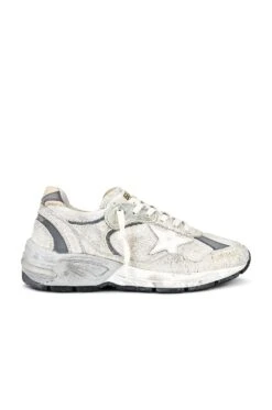 Golden Goose Running Dad Sneaker White & Silver