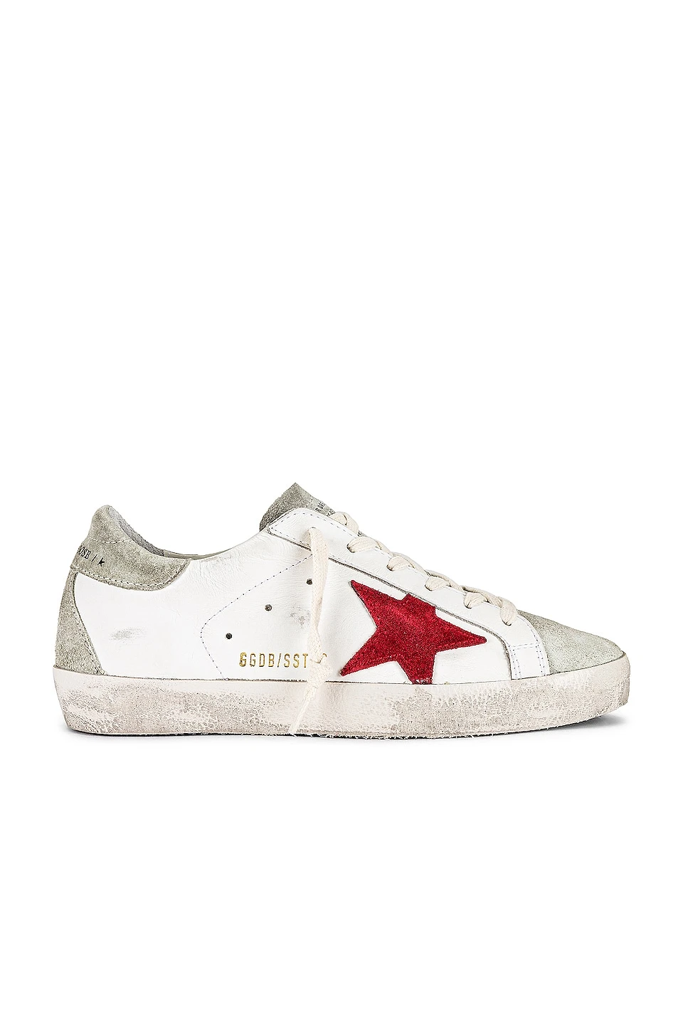 Golden Goose Super-Star Sneaker White, Ice, & Red