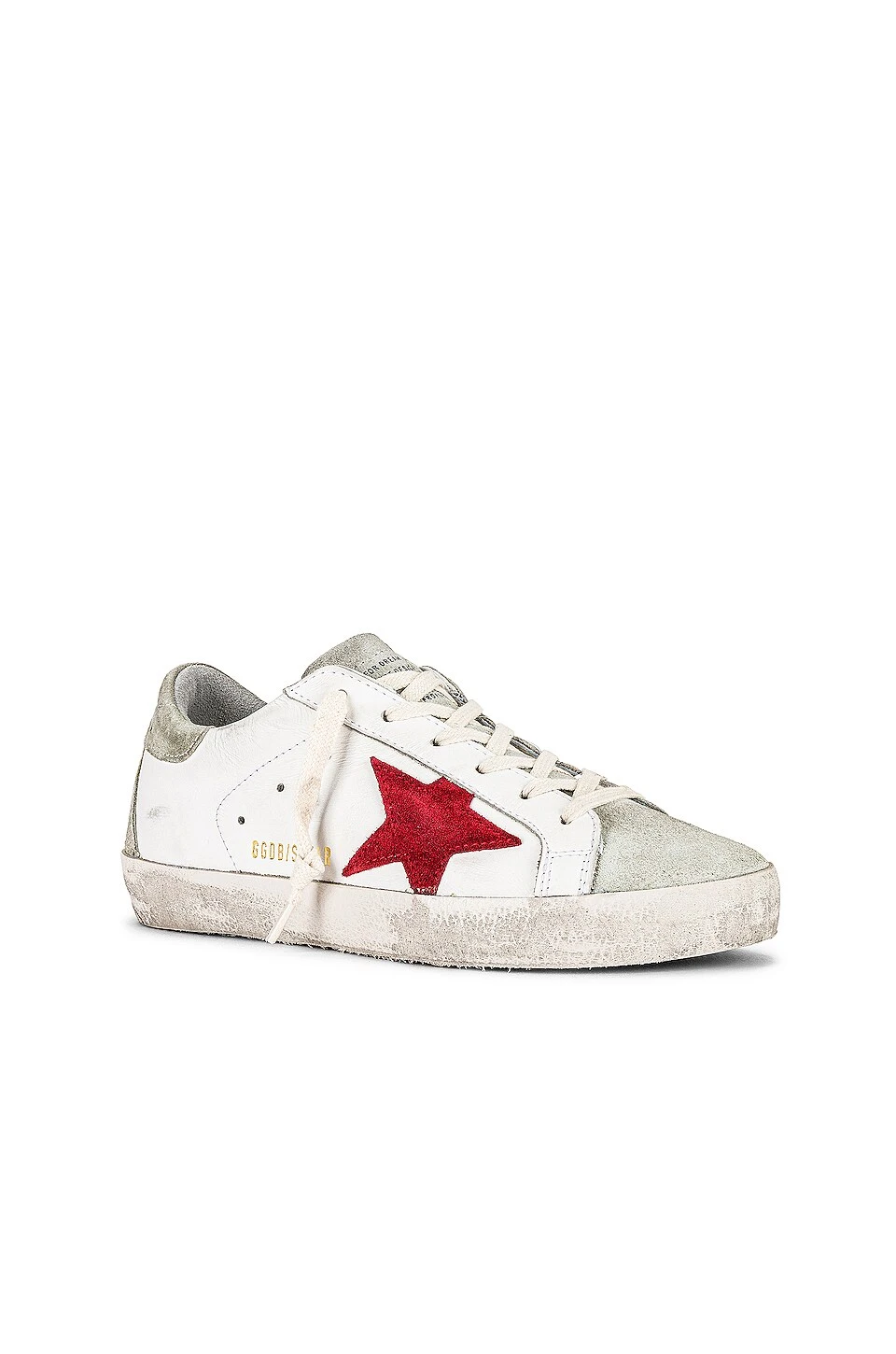 Golden Goose Super-Star Sneaker White, Ice, & Red - Image 2