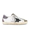 Golden Goose Super-Star Sneaker White, Taupe, & Fuxia