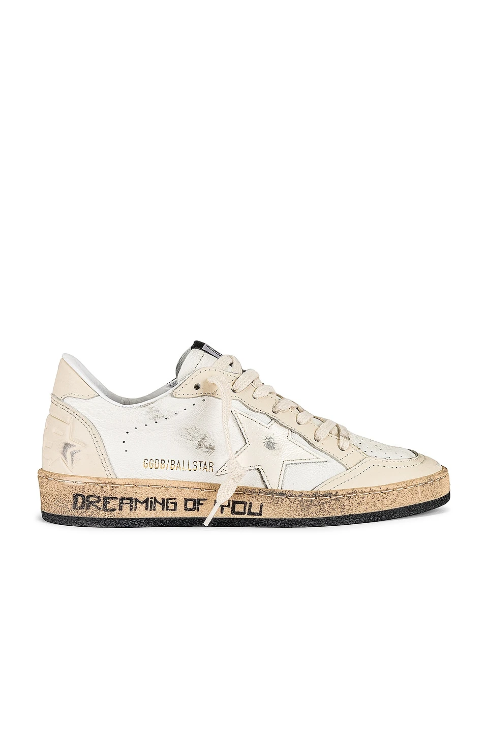 Golden Goose Ball Star Sneaker White, Cream, & Milk