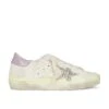 Golden Goose Super-Star Sneaker White, Platinum, & Lilac