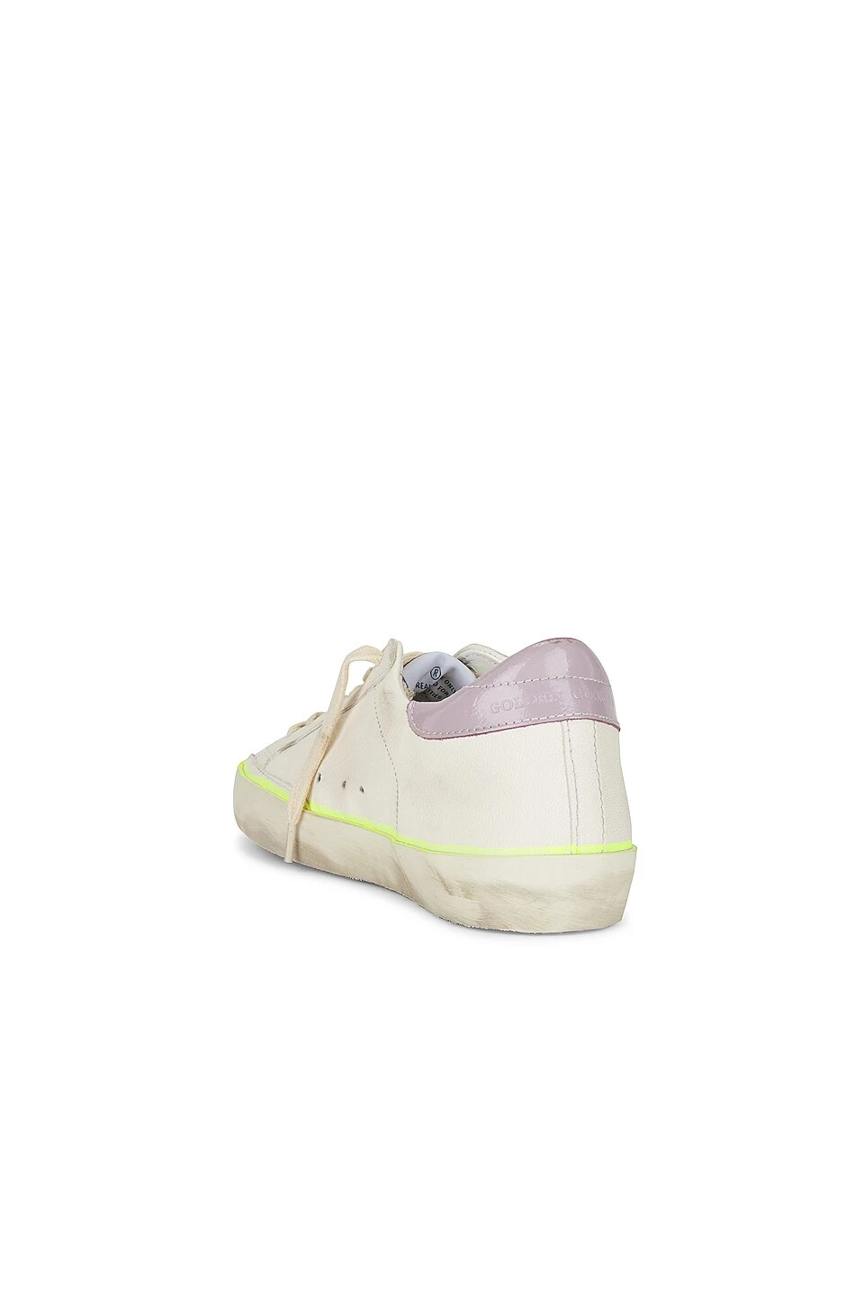 Golden Goose Super-Star Sneaker White, Platinum, & Lilac - Image 3