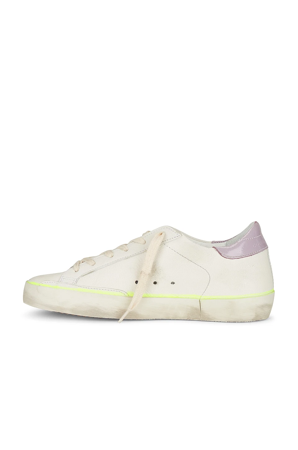 Golden Goose Super-Star Sneaker White, Platinum, & Lilac - Image 5