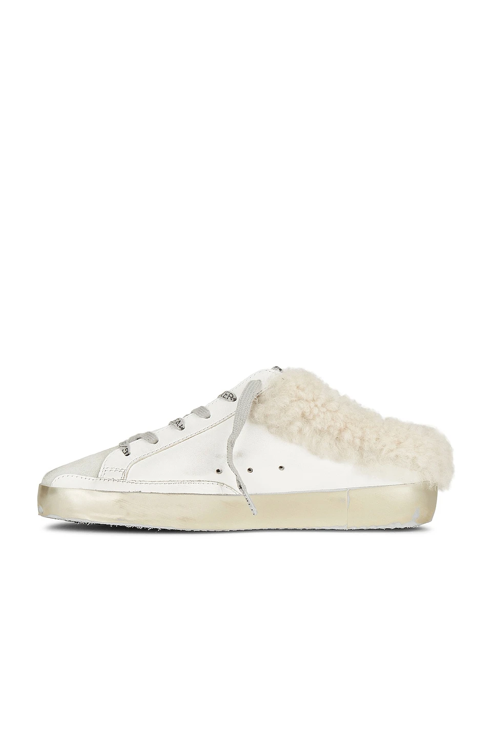 Golden Goose Sabot Star Sneaker White Ice, Beige Brown Leopard, & Beige - Image 5