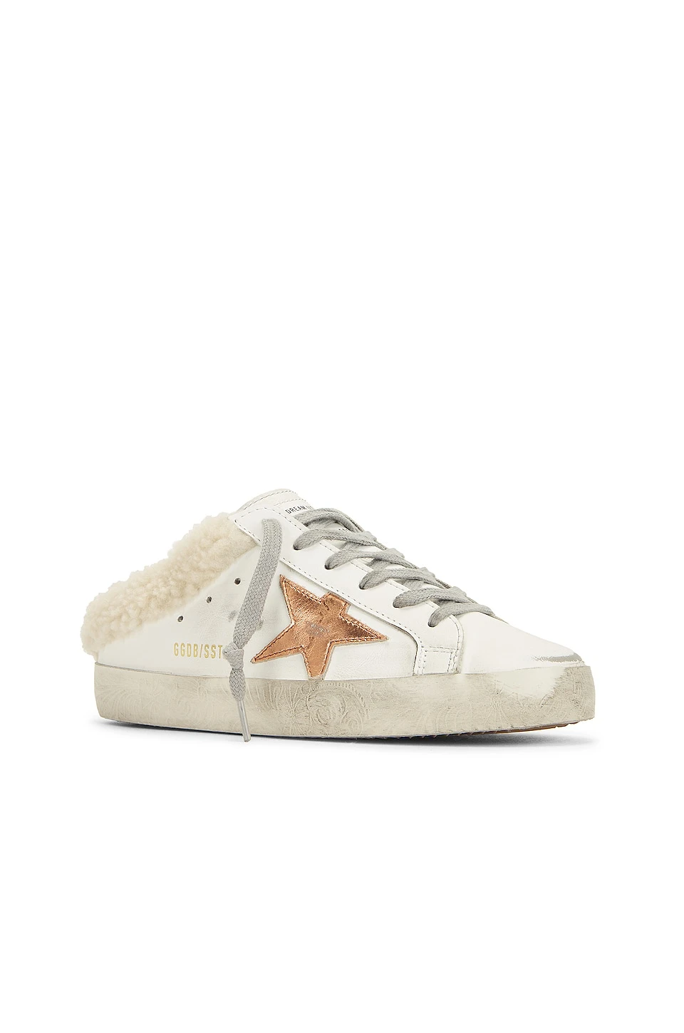 Golden Goose Sabot Sneaker White, Chocolate Brown, & Beige - Image 2