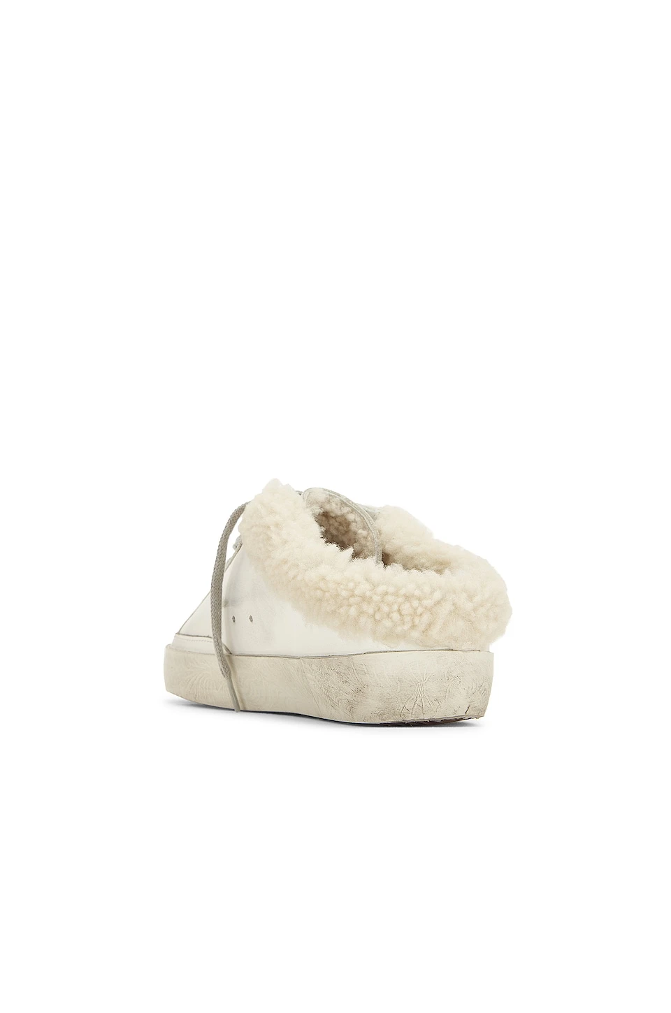 Golden Goose Sabot Sneaker White, Chocolate Brown, & Beige - Image 3