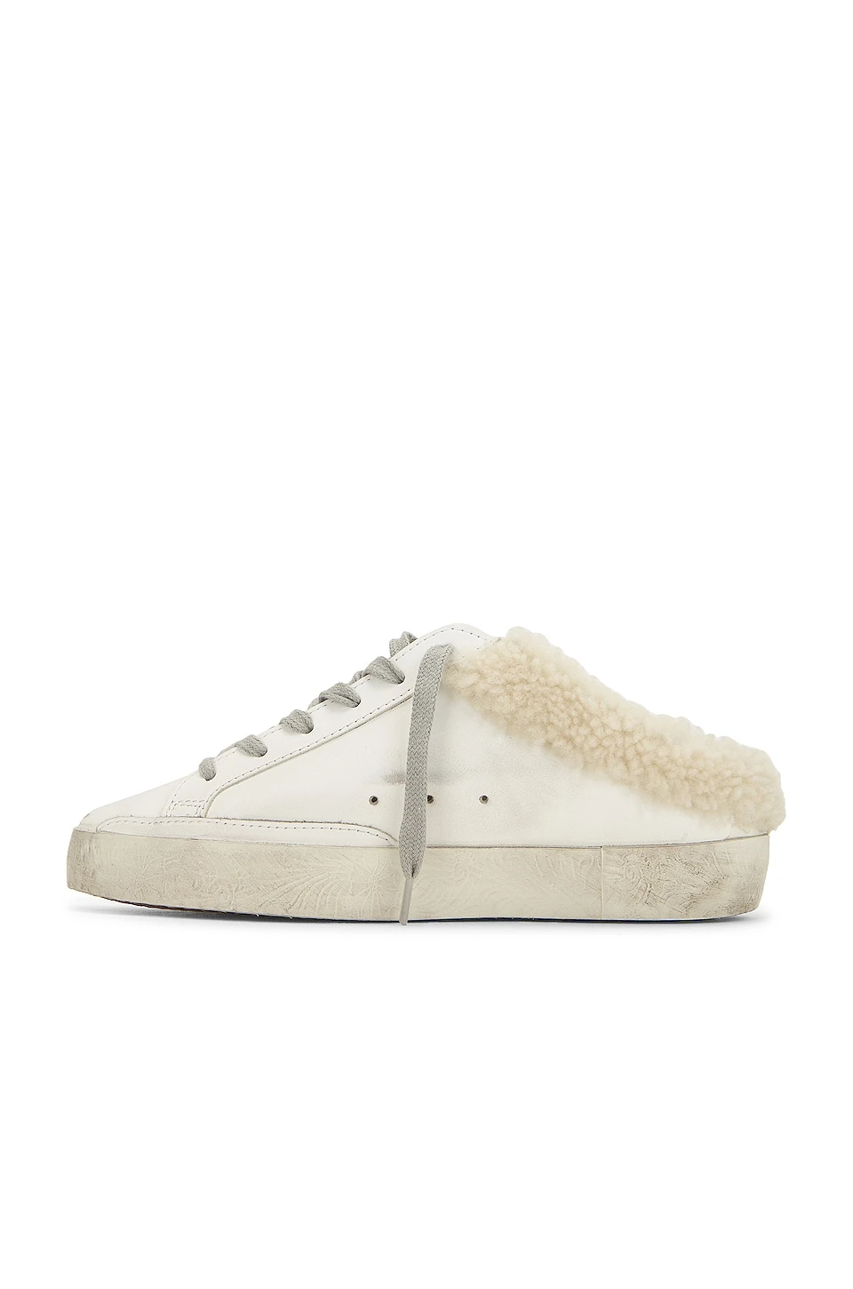 Golden Goose Sabot Sneaker White, Chocolate Brown, & Beige - Image 5