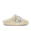 Golden Goose Sabot Sneaker Natural White & Silver