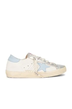 Golden Goose X REVOLVE Super Star Sneaker Light Blue & White