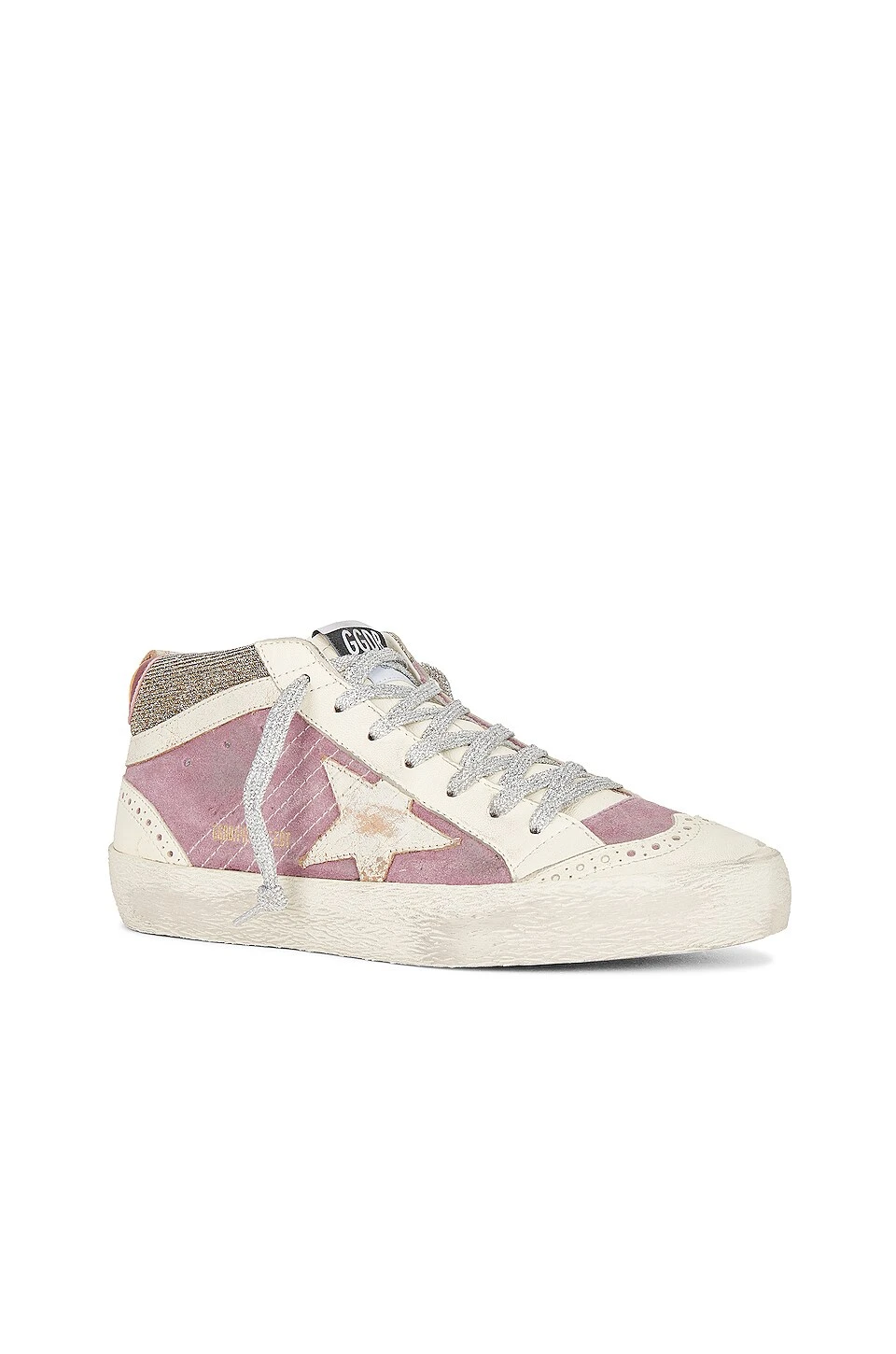 Golden Goose X REVOLVE Mid Star Sneaker Violet & White - Image 2