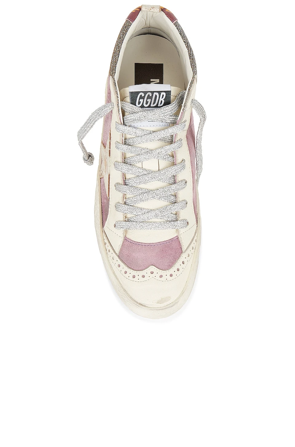 Golden Goose X REVOLVE Mid Star Sneaker Violet & White - Image 4