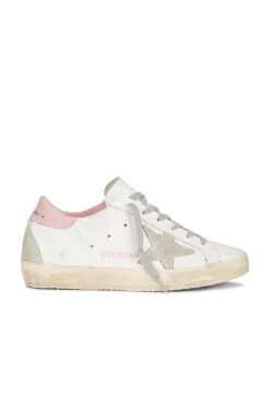 Golden Goose Super-Star Sneaker White, Ice, & Light Pink