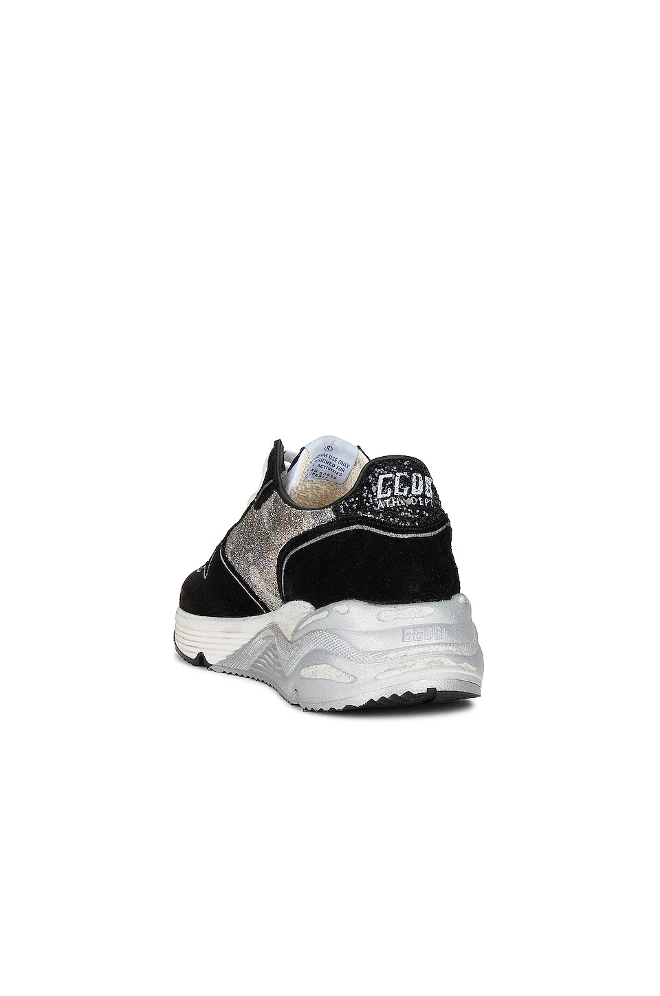 Golden Goose Running Sole Sneaker Green Camouflage, Black, White, & Silver - Image 3