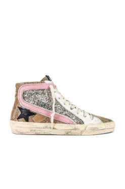 Golden Goose Slide Sneaker Beige, Taupe, White, Black, & Pink