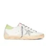 Golden Goose X REVOLVE Super Star Sneaker White, Green, Silver, & Ice