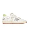 Golden Goose X REVOLVE Ball Star Sneaker White, Silver, & Green