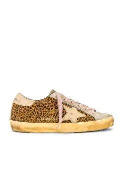 Golden Goose Superstar Sneaker Maculated Brown, Ivory, & Warm Sand
