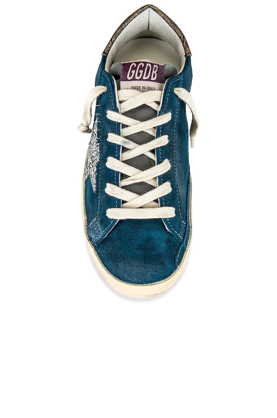 Golden Goose Superstar Sneaker Blue, Grey, Silver, & Black - Image 4