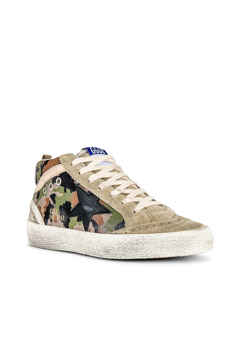Golden Goose MID STAR 스니커즈 Green Camoflage, Taupe, Black, Beige, & Antique Pink - Image 2
