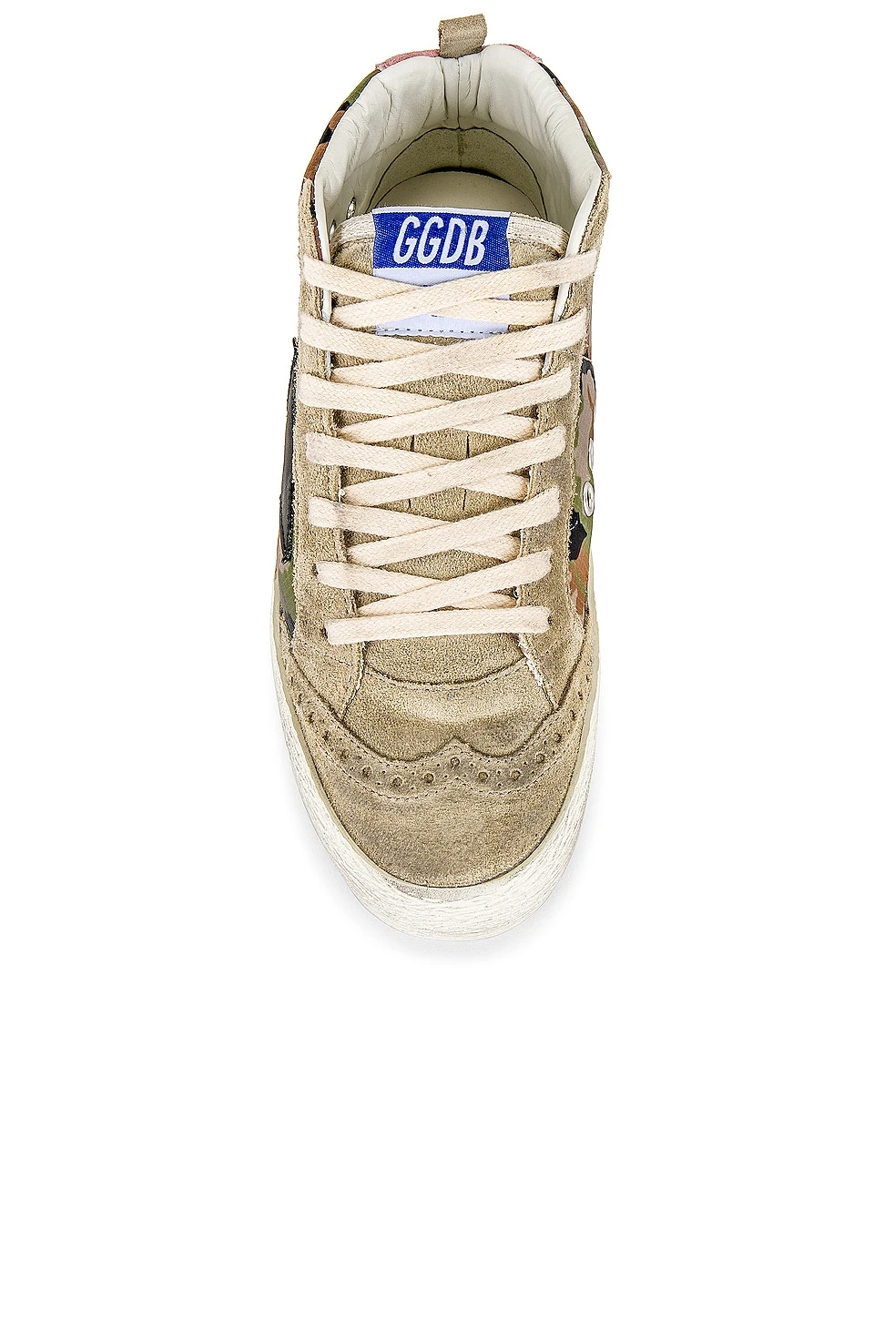 Golden Goose MID STAR 스니커즈 Green Camoflage, Taupe, Black, Beige, & Antique Pink - Image 4
