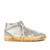 Golden Goose Mid Star Sneaker White, Beige, & Light Grey