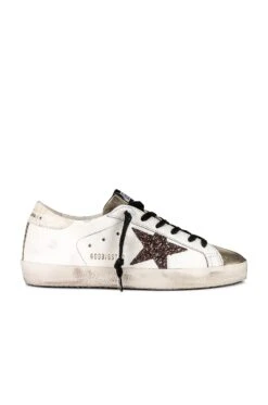 Golden Goose Superstar Sneaker White, Taupe, Coffee Brown, & Ivory