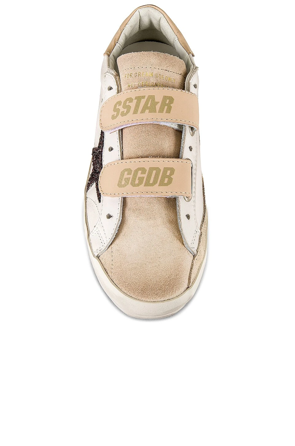 Golden Goose Old School Sneaker Milk, Beige, & Coffee Brown - Image 4