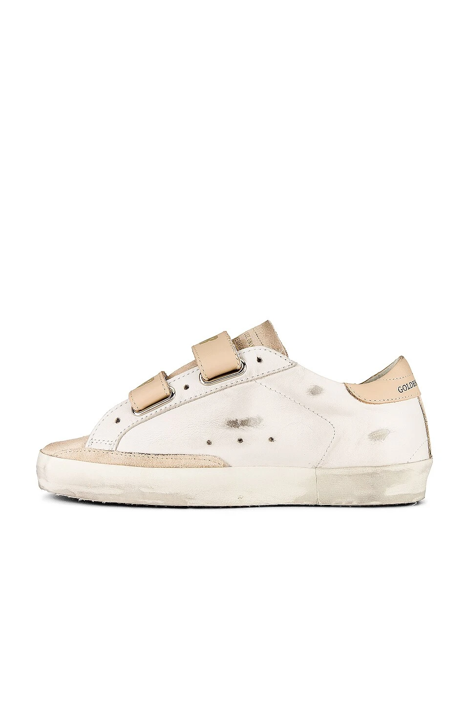 Golden Goose Old School Sneaker Milk, Beige, & Coffee Brown - Image 5