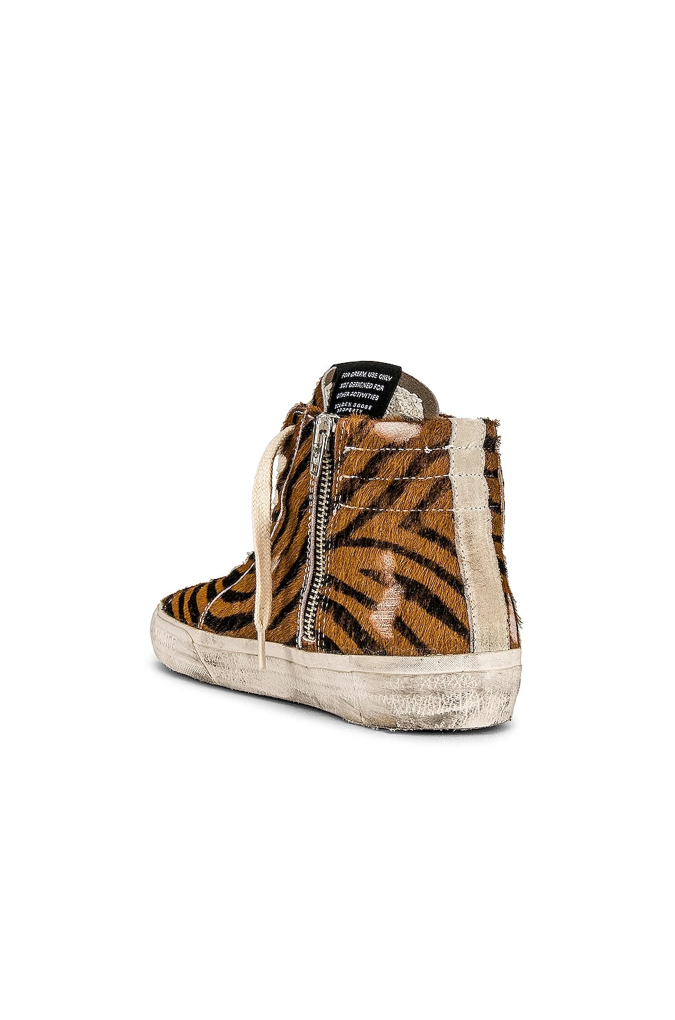 Golden Goose Slide Sneaker Brown Zebra & White - Image 3