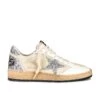 Golden Goose Ballstar Sneaker White, Beige, & Silver