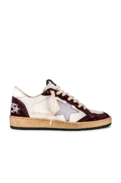 Golden Goose Ballstar Sneaker Red Wine & White