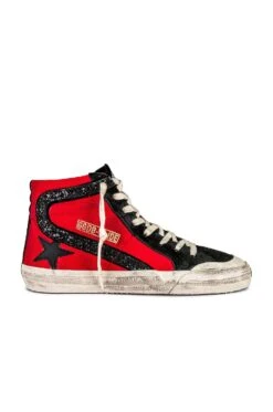 Golden Goose Slide Sneaker Red & Black