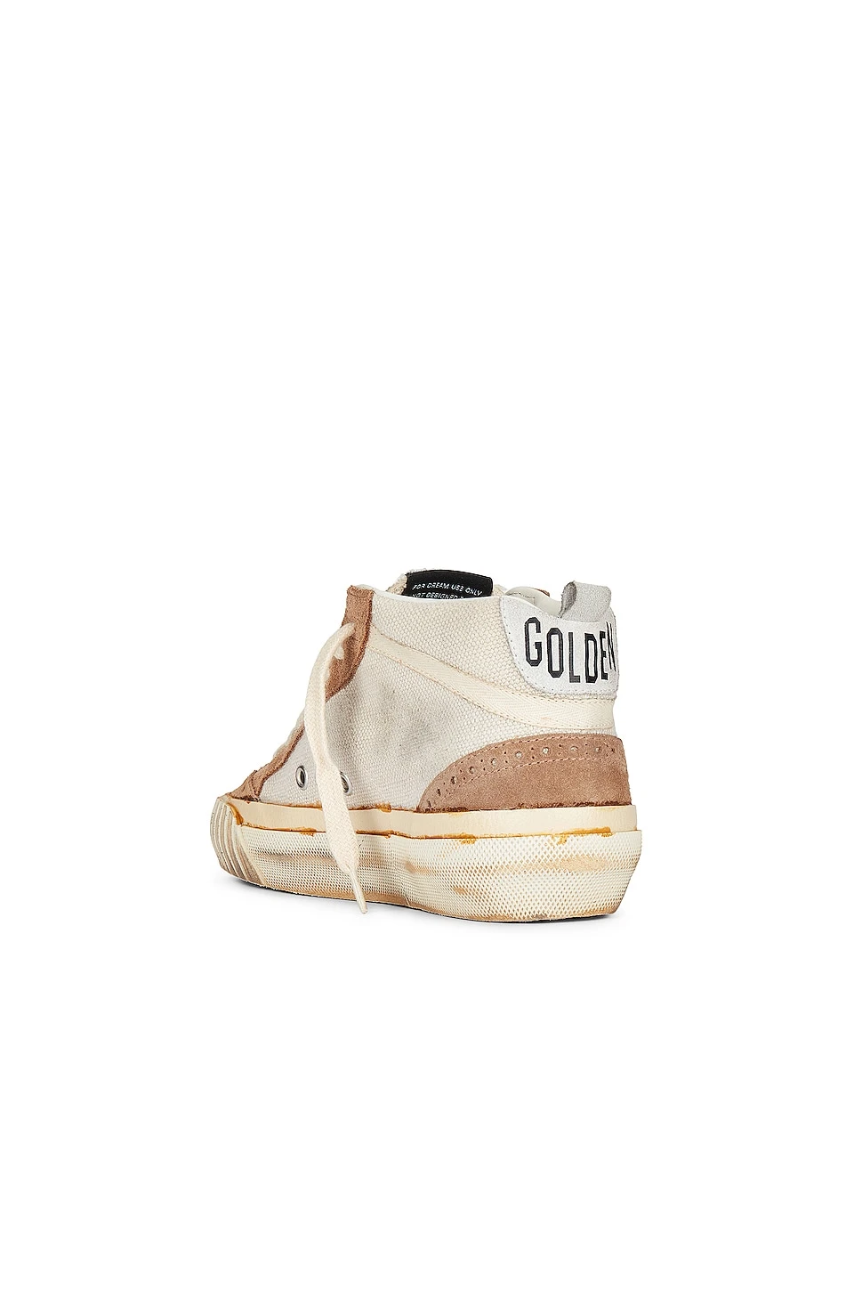 Golden Goose Mid Star Sneaker Natural White, Tobacco, Golden, Cream, & Optic White - Image 3