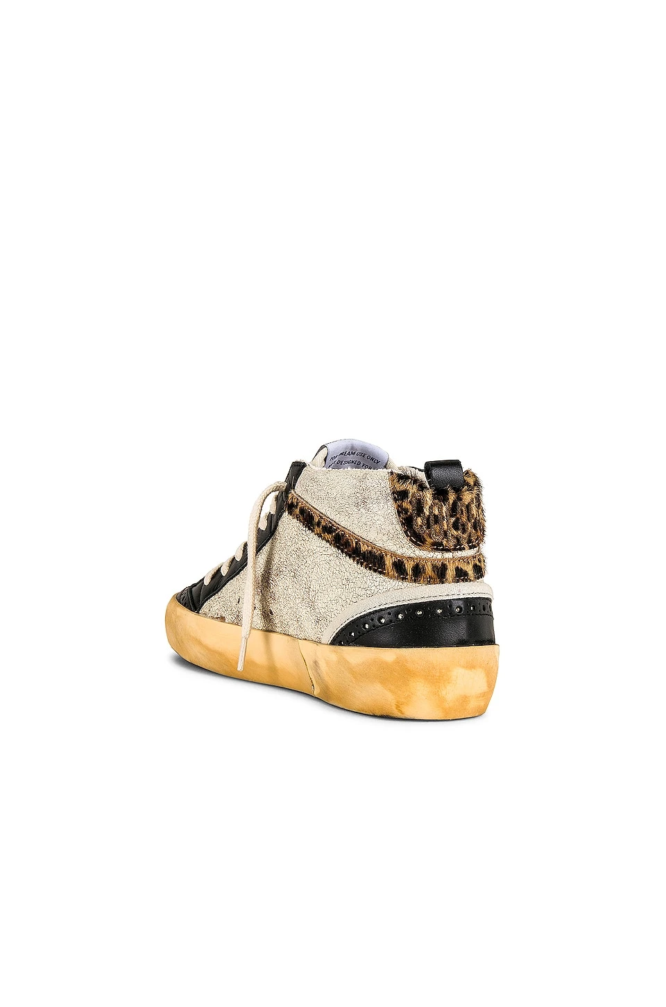 Golden Goose Mid Star Sneaker Tobacco, Black, & Beige Brown Leo - Image 3