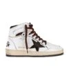 Golden Goose Sky Star Sneaker White, Beige, & Chocolate Brown