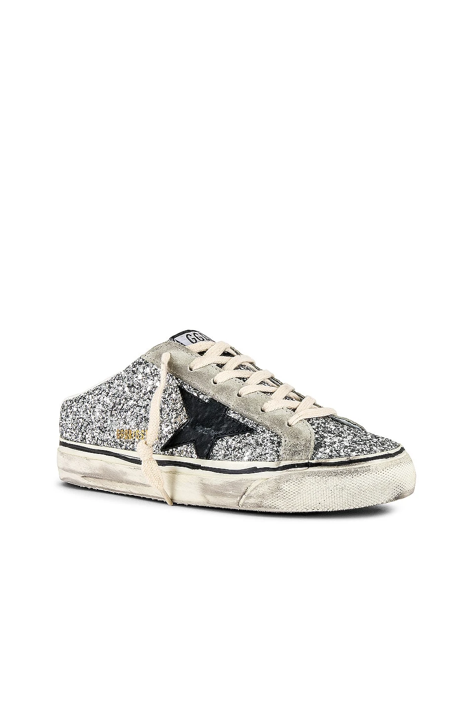 Golden Goose Superstar Sneaker Silver, Ice, & Black - Image 2